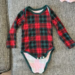 Little Sleepies bodysuit 3-6 mos. “Tartan”